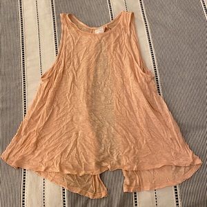 Peach Open Back Tank